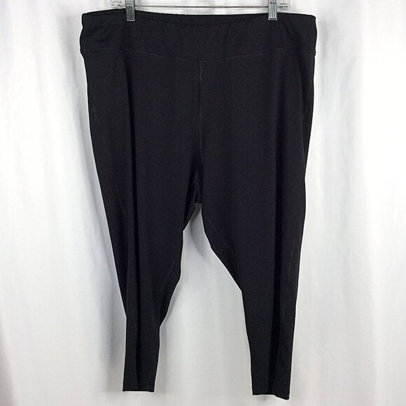 JMS Just My Size Active Capri Pants Womens Plus 3X 22W-24W Black Pull On Stretch - Picture 1 of 7